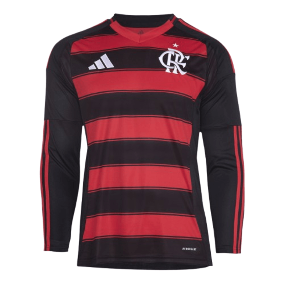 Camisa Flamengo home 25/26 manga longa